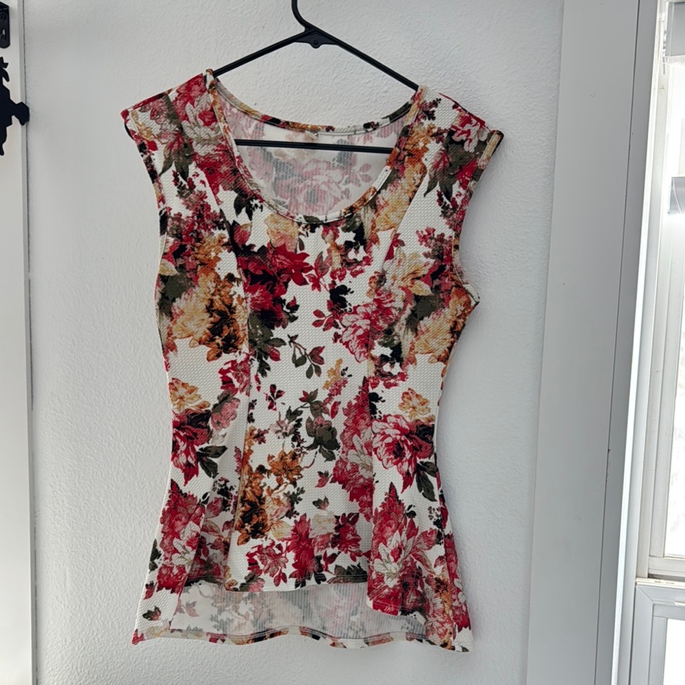Floral Sleeveless Top